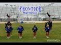 Frontier cheerleaders Rally dance