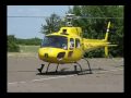 Aerospatiale AS 350 Ecureuil HA-BDA helicopter engine start, takeoff