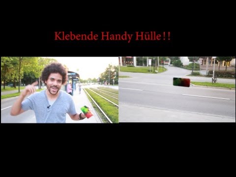 Helfersyndrom - Wir testen die KLEBENDE Handyhülle fürs iPhone 4, iPhone 5, Galaxy S3 und Galaxy S4 an einer FAHRENDEN Trambahn :) Wie findet ihr diese Hülle?? Und Bitte tei...