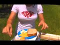 1 MINUTE GRILLED CHEESE SOLAR COOKING Parabolic Mirror Star Powered Grill