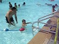 Albert in the pool