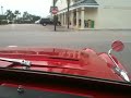Driving around Stuart Florida in a red Triumph TR3A, 1960
