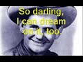 Hank Locklin with Lyrics