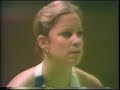 Conclusively putting an end to the media's illusion that Chris Evert developed a net game and all-court attack only late in her career, this footage from the 1976 Virginia Slims of San Francisco shows Chrissie all over the net, employing a variety of volleying styles and dexterity to win 7-5 7-6 in a dramatic final against a delightful and determined Evonne Goolagong.