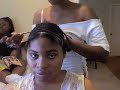 how to braid hair for a sew-in weave