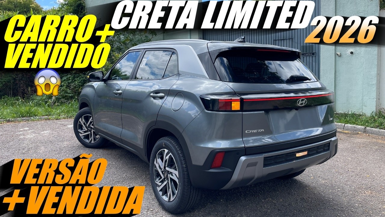 HYUNDAI CRETA LIMITED 2026 O Carro mais vendido do Brasil em 2025. Baixou Preço e NÃO tem Pegadinha
