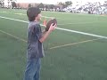Kids play catch at Klein Forest VS Spring Game