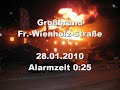 Großbrand Franz-Wienholz-Straße in Prenzlau
