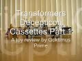 Transformers Decepticon Cassettes Toy Review Part 1