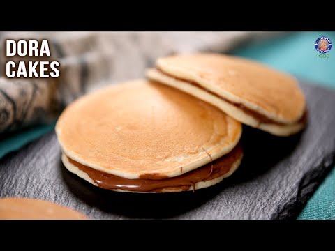 Dora Cake Recipe | No-Bake | No Eggs | Dorayaki | Nutella Filled Dora Cake | How To Make Pancakes