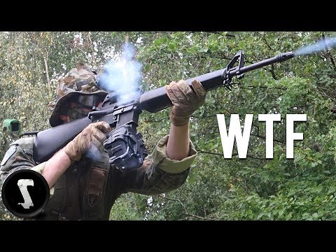 Guy Brings Scary Realistic FULL-AUTO Drum Mag M16A1 and DESTROYS Everyone!