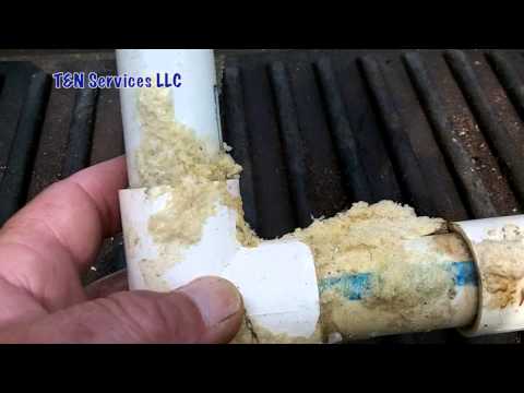 how to unclog central air drain
