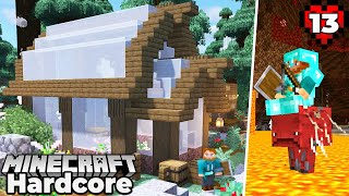 Building an Awesome Green House! Minecraft 1.16 Hardcore Survival