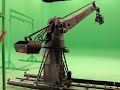 the graphlite motion control crane filming the super mario galaxy 2 commercial for nintendo wii. in this scene, a kid is swinging, then jumps off the swing and runs, finally jumping - and in the final commercial this jump was turned into a flip. the graphlite was used extensively in this commercial to seemlessly marry several shots of action into a single flowing motion shot that appears to move around a sphere. this commercial was filmed in mexico. the graphlite is pacific motion control's largest motion control rig, but like all of our rigs, it is still fully portable.while the graphlite offers a top camera height of over 20' (when using a riser and boom extension), and a boom length of over 15' (with a boom extension), the rig is still fully portable and can be packed into crates to be flown anywhere in the world.