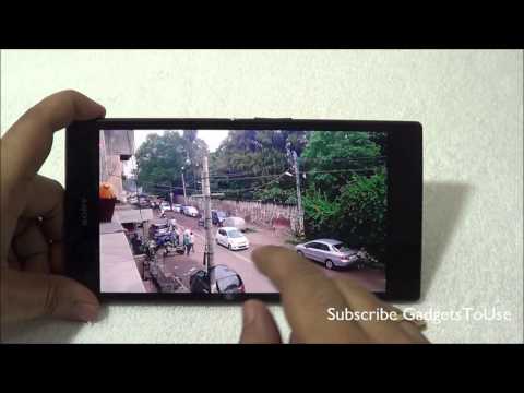 how to use xperia zl camera