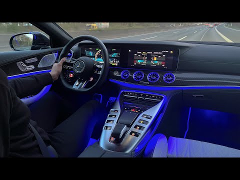 2022 NEW Mercedes AMG GT4 Door FACELIFT POV Drive! New GT53 Interior Ambiente