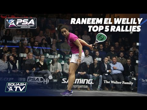 Squash: Raneem El Welily - Top 5 Rallies
