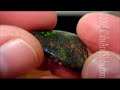Andamooka Black Matrix Opal Designer Cabochon FC43 on CabsAndSlabs.com Andamooka Black Matrix Opal Designer Cabochon FC43 on CabsAndSlabs.com