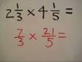 Multiplying mixed numbers