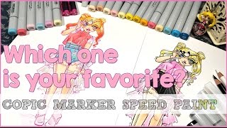 Coloring Usagi 2 Ways Copic Marker Drawing Speed Paint Video