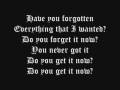 Avril Lavigne Forgotten Lyrics {{{SaD soNgS}}}