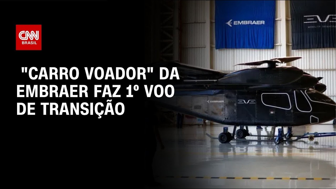 "Carro voador" da Embraer faz 1° voo de transição de aeronave elétrica | CNN MERCADO