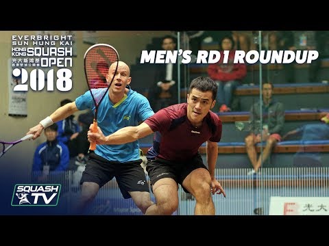Squash: Men's Rd 1 Roundup - Hong Kong Open 2018