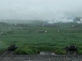 08総火演　74式戦車射撃