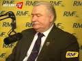 Lech Wałęsa: Bronię generała, choć milczał, gdy gnojki mnie atakowały