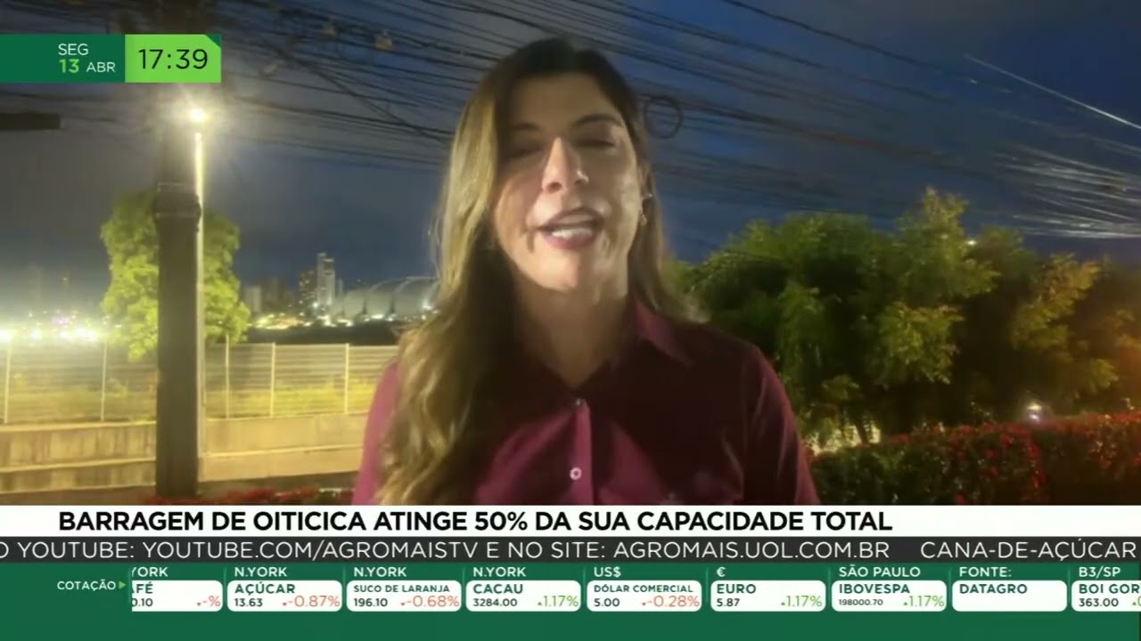 Barragem de Oiticica atinge 50% da sua capacidade total