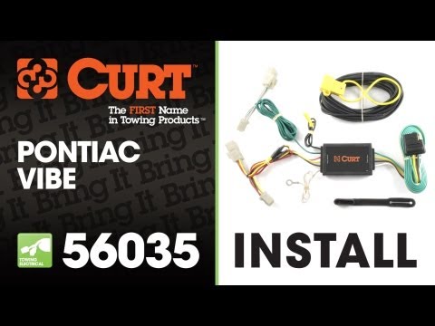 Trailer Wiring Install: CURT 56035 T-Connector on 2010 Pontiac Vibe