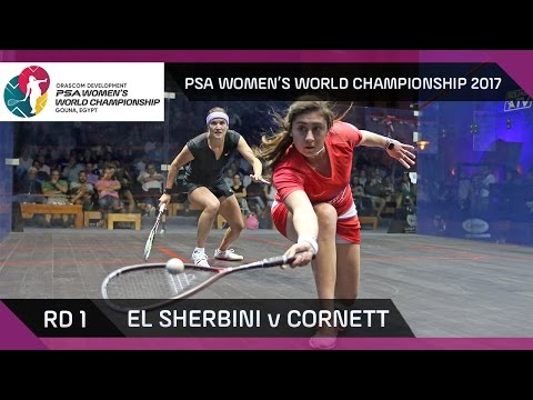 Squash: El Sherbini v Cornett - PSA Women's World Championship Rd 1 Highlights