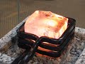 Red-hot ice cube by induction heating