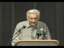 Howard Zinn giving a lecture on Auraria Campus. which was sponsored by the university of Colorado Denver Student Life Office