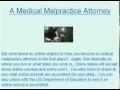 About Online Degrees For Medical Malpractice Attorneys