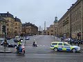 police motorcade in stockholm