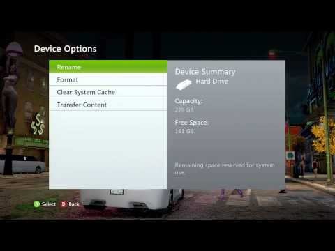 how to clear cache on xbox 360