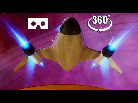 VR 360 Video in Space - Orbit an Alien Planet - YouTube