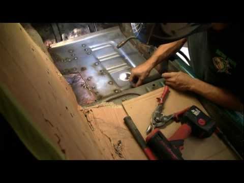 how to patch floor pans