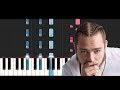 Post Malone ft Ty Dolla $ign - Psycho (Piano Tutorial)
