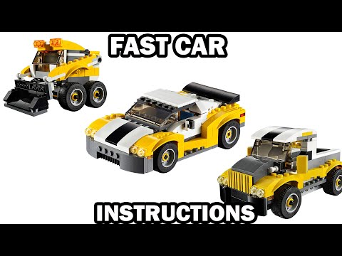 LEGO INSTRUCTIONS - FAST CAR - CREATOR 3 in 1 - LEGO 31046