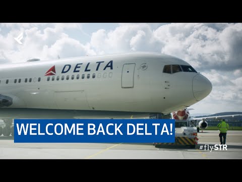 Welcome Back Delta am Stuttgart Airport