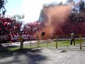 Salida de los ReDiablos Frente a Colo Colo