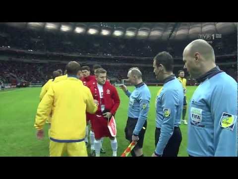Polska Ukraina 22-03-2013 Hymny HD