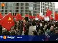 德国ZDF电视台报道德国华人柏林游行