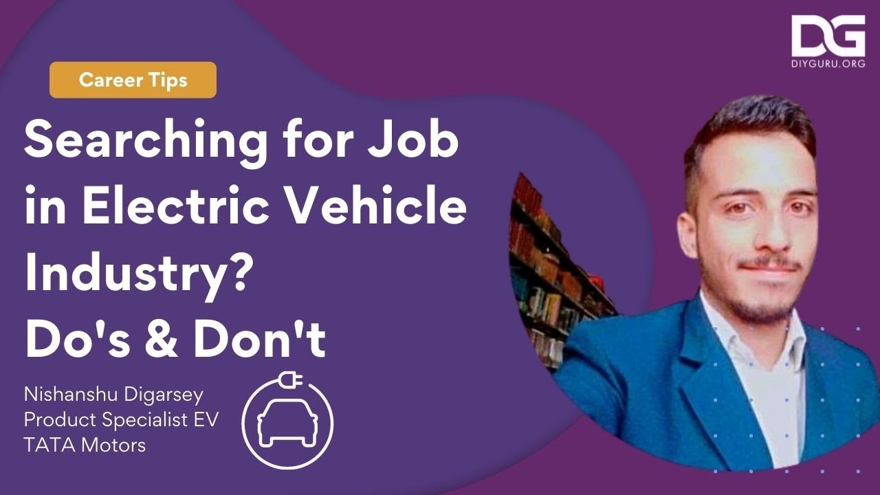 DIYguru Alumni - Nishanshu D | Product Specialist, Electric Vehicle at TATA Motors | Career Coaching