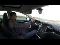 Nicolas Kiesa første tur i en Tesla