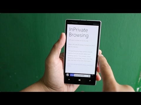 How to open private browser tab on Windows Phone 8.1