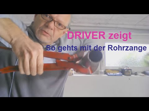 Rohrzange Wasserpumpenzange   auf und zu drehen