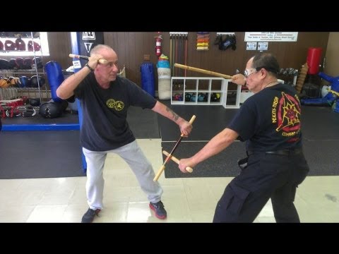 Tirsia - Soundbites from a recent Pekiti Tirsia Kali seminar. Here some basic stick drills. Supreme Grand Tuhon Leo Gaje with Bobby